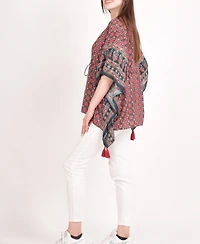 Raas Women's Embroidered Kaftan Top