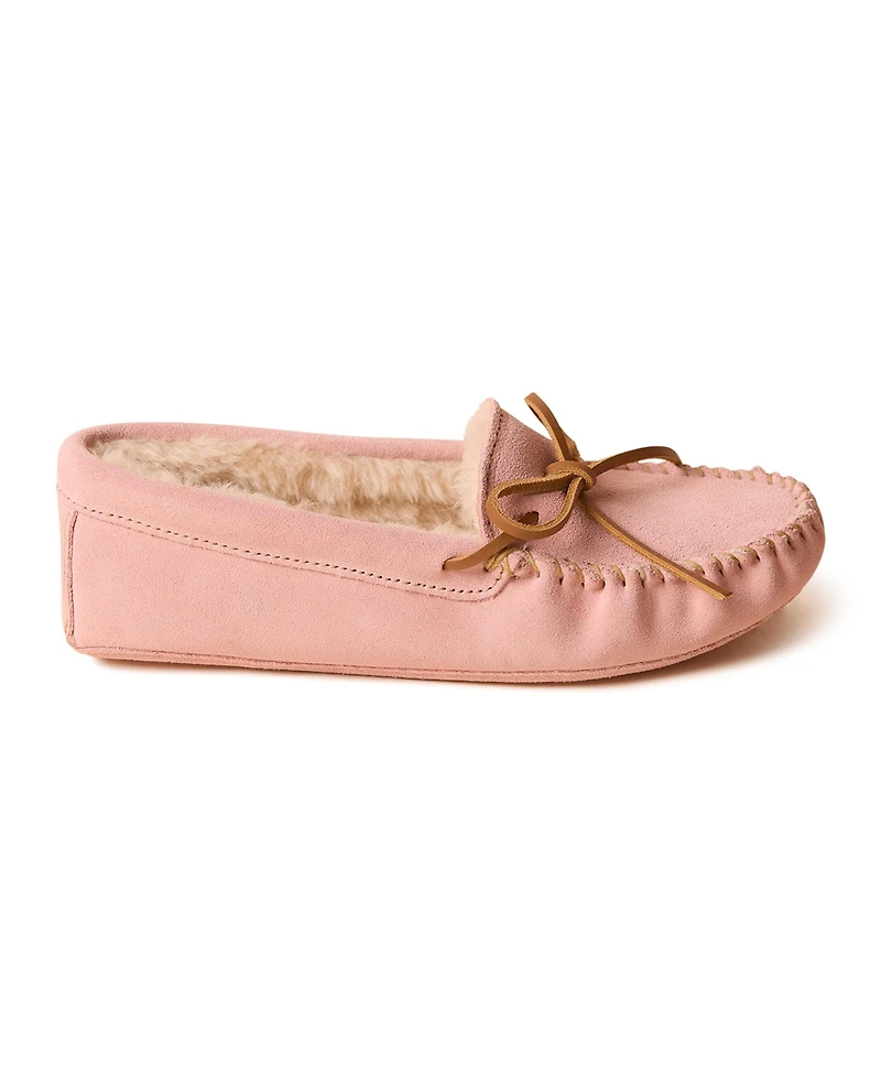 Minnetonka Women's Suede Pile Lined Softsole Slippers