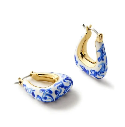 Ana Luisa - Statement Earrings - Dakota Marble Blue