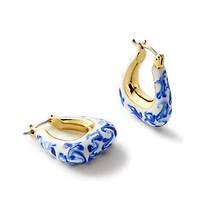 Ana Luisa - Statement Earrings - Dakota Marble Blue