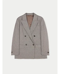 Gobi Cashmere Women's Double-Breasted Cashmere Blazer
