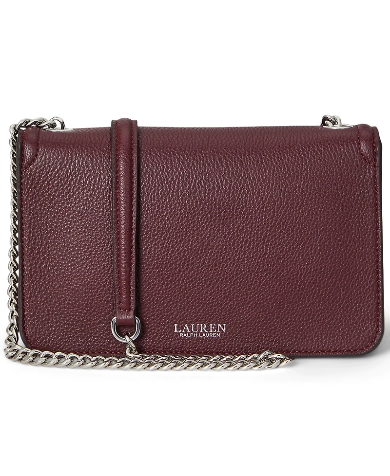 Lauren Ralph Lauren Bradley Small Pebbled Leather Crossbody Wallet