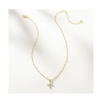 Uncommon James 14k Gold-Plated Cross and Chain Necklace, 16" + 2" extender
