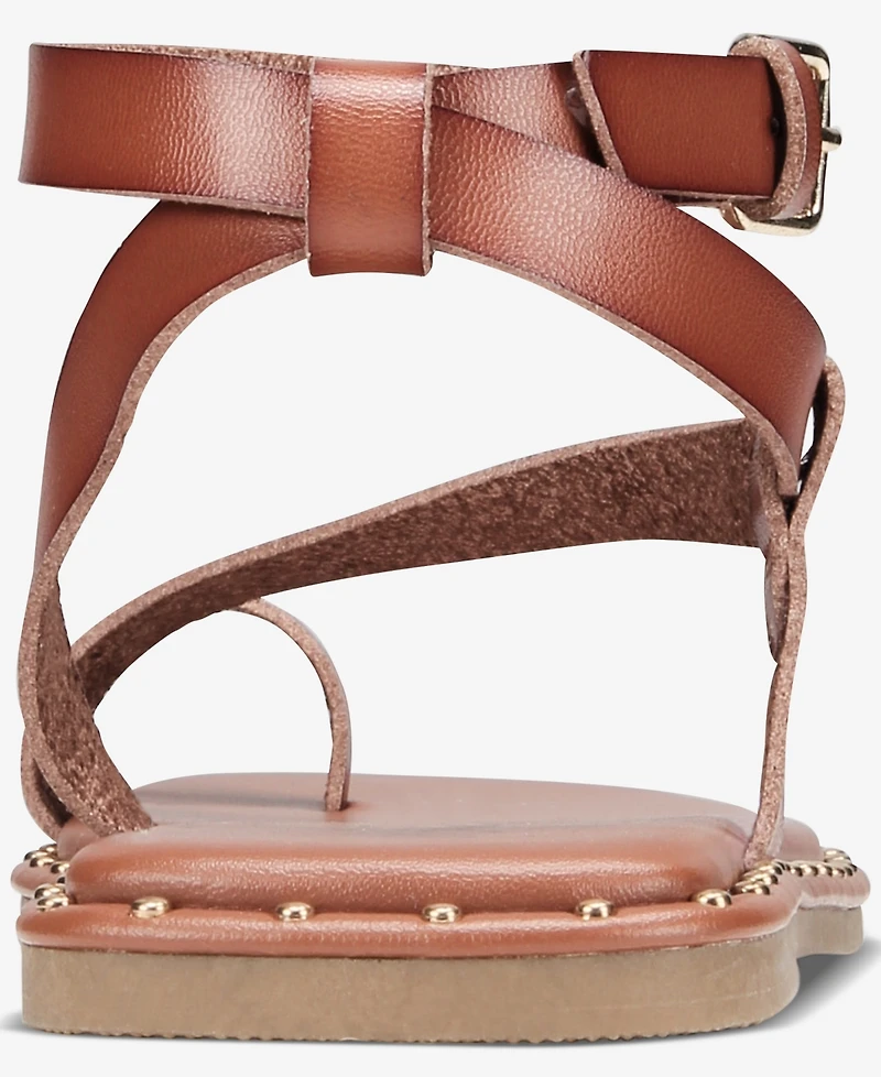 Wild Pair Women's Genessis Buckle Flat Sandals, Exclusively at Macy's