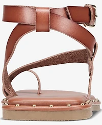 Wild Pair Women's Genessis Buckle Flat Sandals, Exclusively at Macy's