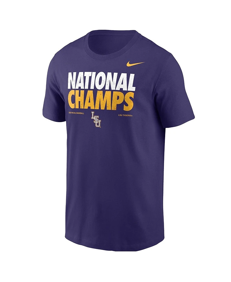 Nike Men's Purple Lsu Tigers 2025 Ncaa Baseball Men's College World Series Champions T-Shirt
