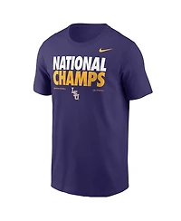 Nike Men's Purple Lsu Tigers 2025 Ncaa Baseball Men's College World Series Champions T-Shirt