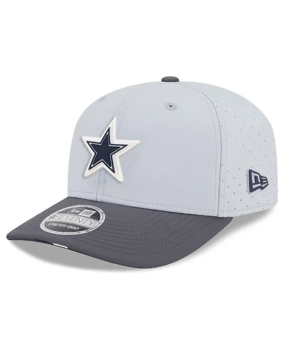 New Era Men's Gray/Graphite Dallas Cowboys 2025 Nfl Training Camp 9SEVENTY Adjustable Hat
