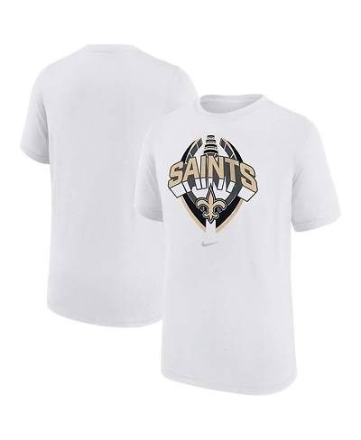 Nike Big Boys and Girls White New Orleans Saints Icon Legend T-Shirt