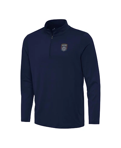 Antigua Men's Navy San Diego Fc Reprocess Quarter-Zip Jacket