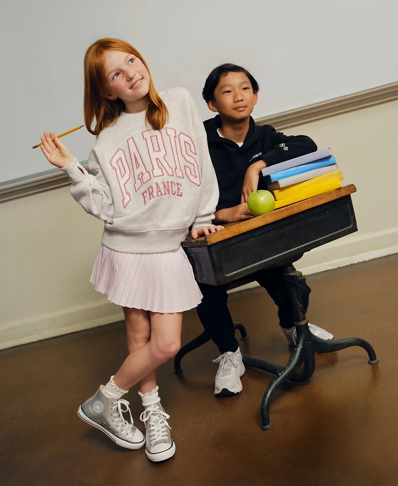 abercrombie kids Girls I Heart Paris Crewneck Sweatshirt
