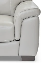 Cobbie Leather 69" Loveseat, Macy's Exclusive