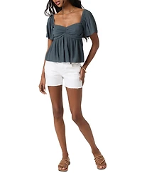 O'Neill Juniors' Reema Sweetheart-Neck Empire-Seam Top