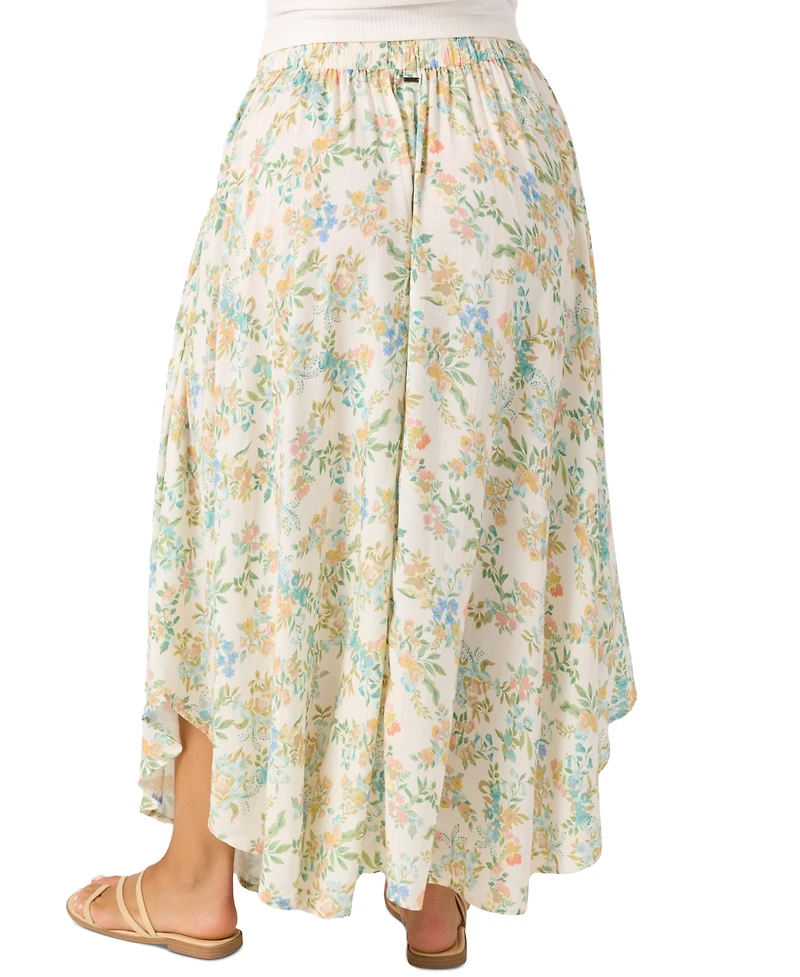 O'Neill Juniors' Marnie Naomi Floral-Print Asymmetric-Hem Skirt