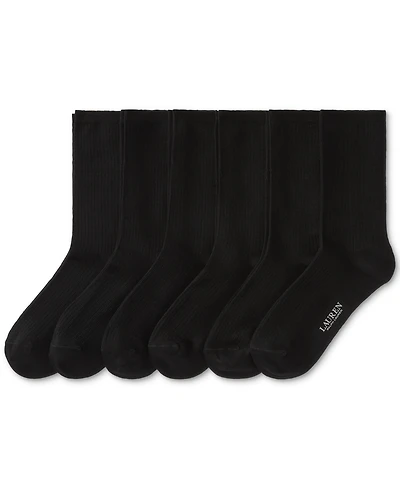 Lauren Ralph Women's 6-Pk. Rib Trouser Socks L3250PK2