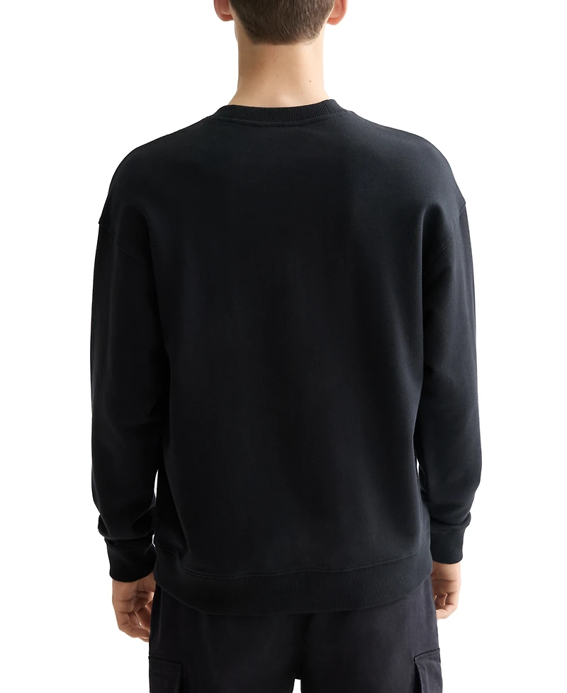 Scotch & Soda Men's Relaxed Fit Long Sleeve Logo Graphic Sweatshirt
