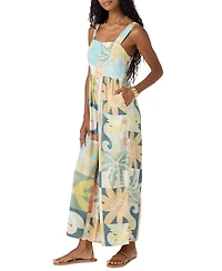 O'Neill Juniors' Metzli Square-Neck Sleeveless Jumpsuit