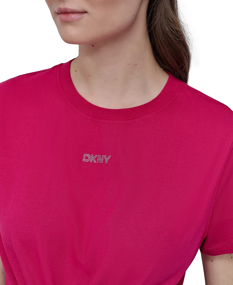 Dkny Women's Studded-Logo T-Shirt