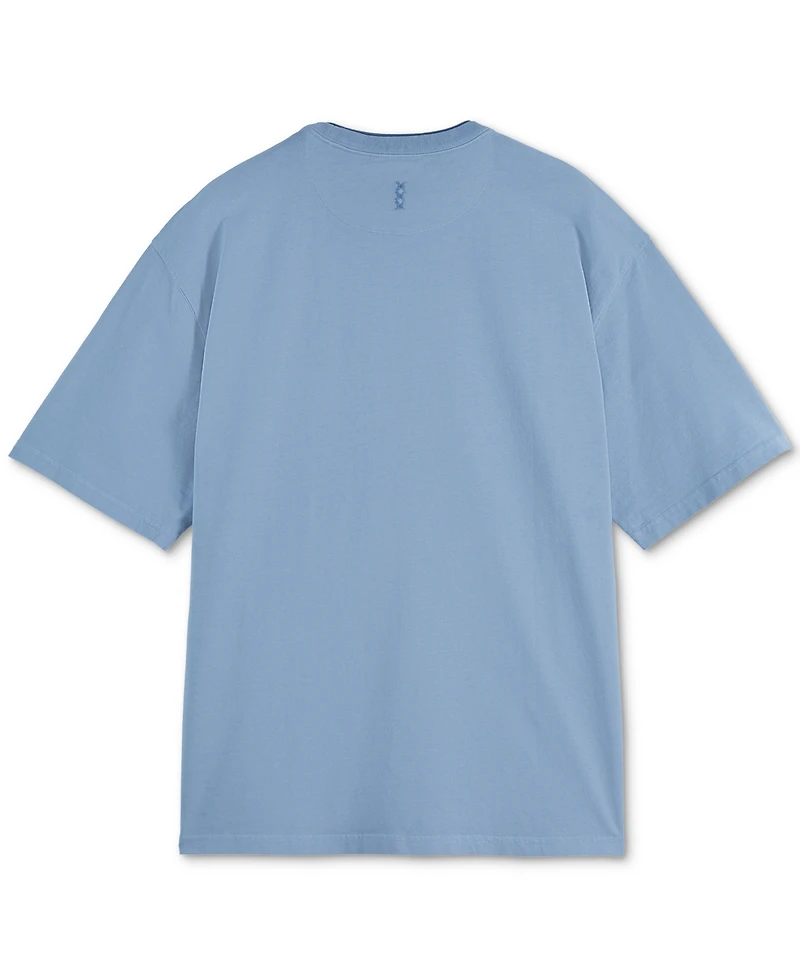 Scotch & Soda Men's Relaxed Fit Short Sleeve Three Crosses Crewneck T-Shirt