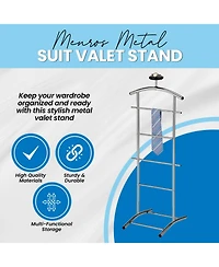 Kings Brand Furniture Metal Freestanding Hall Tree Coat Rack Stand for Bedroom, Hallway, Entrance, Office, Hats, Coats, Scarves, Handbags