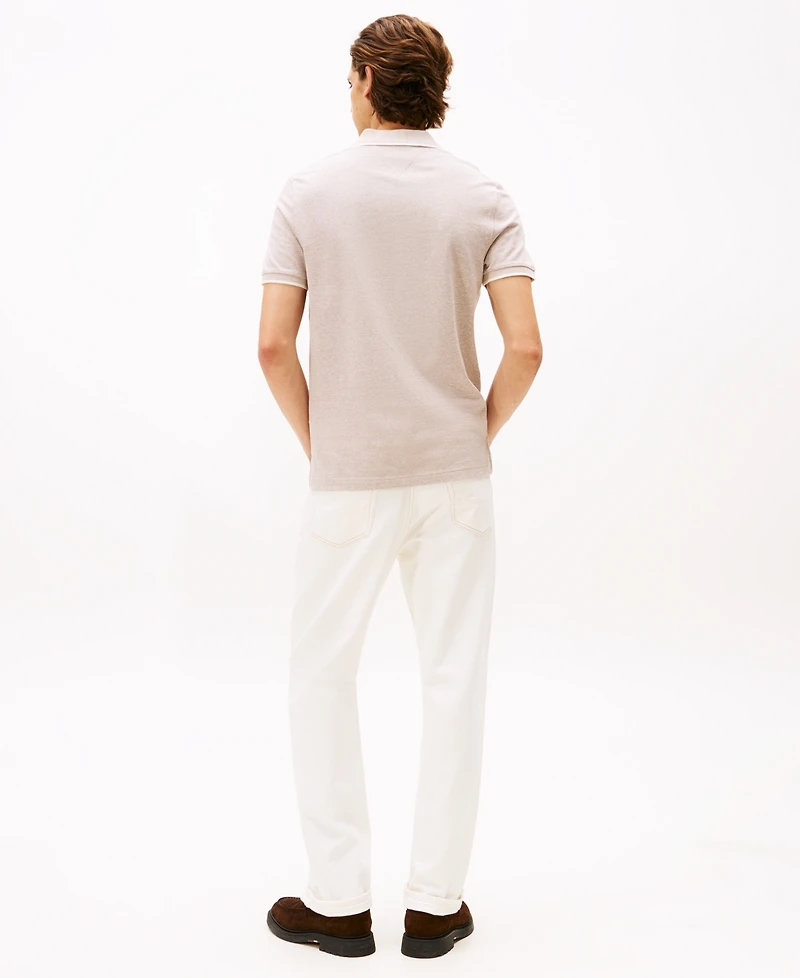 Tommy Hilfiger Men's Regular-Fit Tipped Linen Polo Shirt