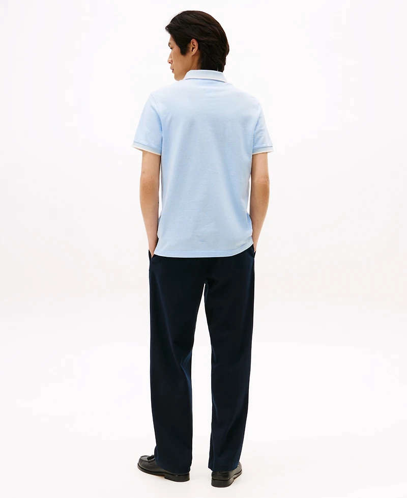 Tommy Hilfiger Men's Regular-Fit Tipped Linen Polo Shirt