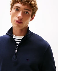 Tommy Hilfiger Men's Essential Quarter-Zip Pullover Knit Sweater