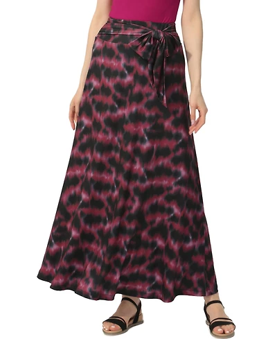 kimi + kai Women's Belted Pull On Maxi Skirt