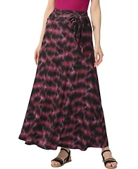 kimi + kai Women's Belted Pull On Maxi Skirt