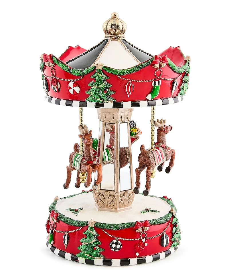 MacKenzie-Childs Patience Brewster Dash Away Christmas Carousel