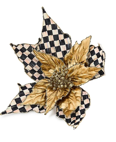 MacKenzie-Childs Courtly Noel Poinsettia Clip