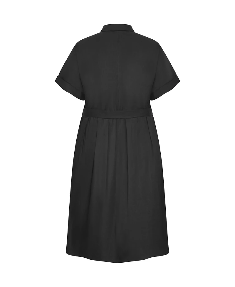 City Chic Women's Elly Shirt Dress