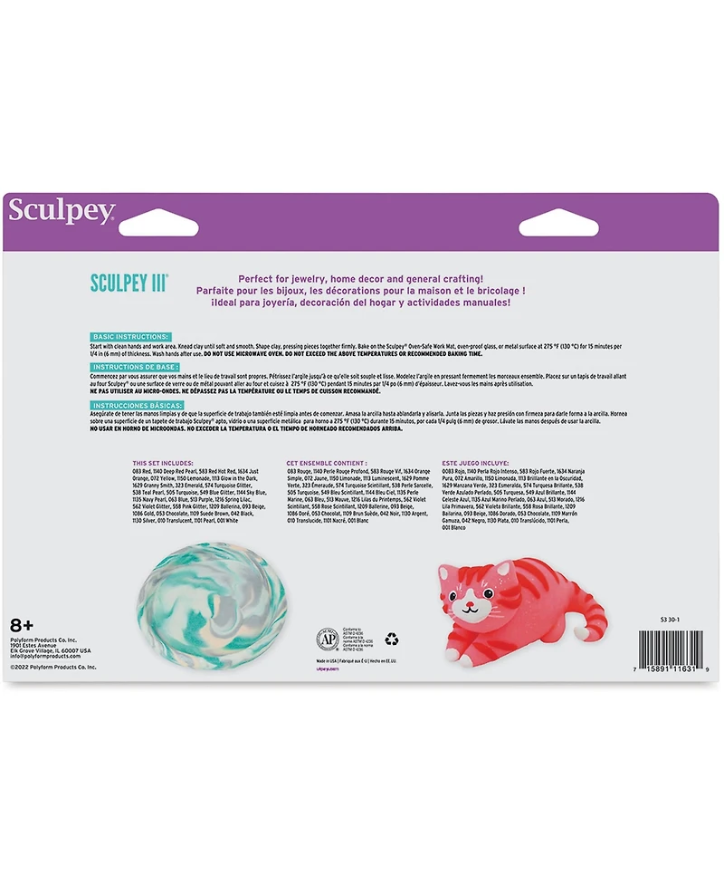 Sculpey Iii: Sampler Pack