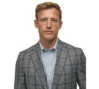 Brooks Brothers Men's Classic-Fit Wool-Blend Plaid Sport Coat