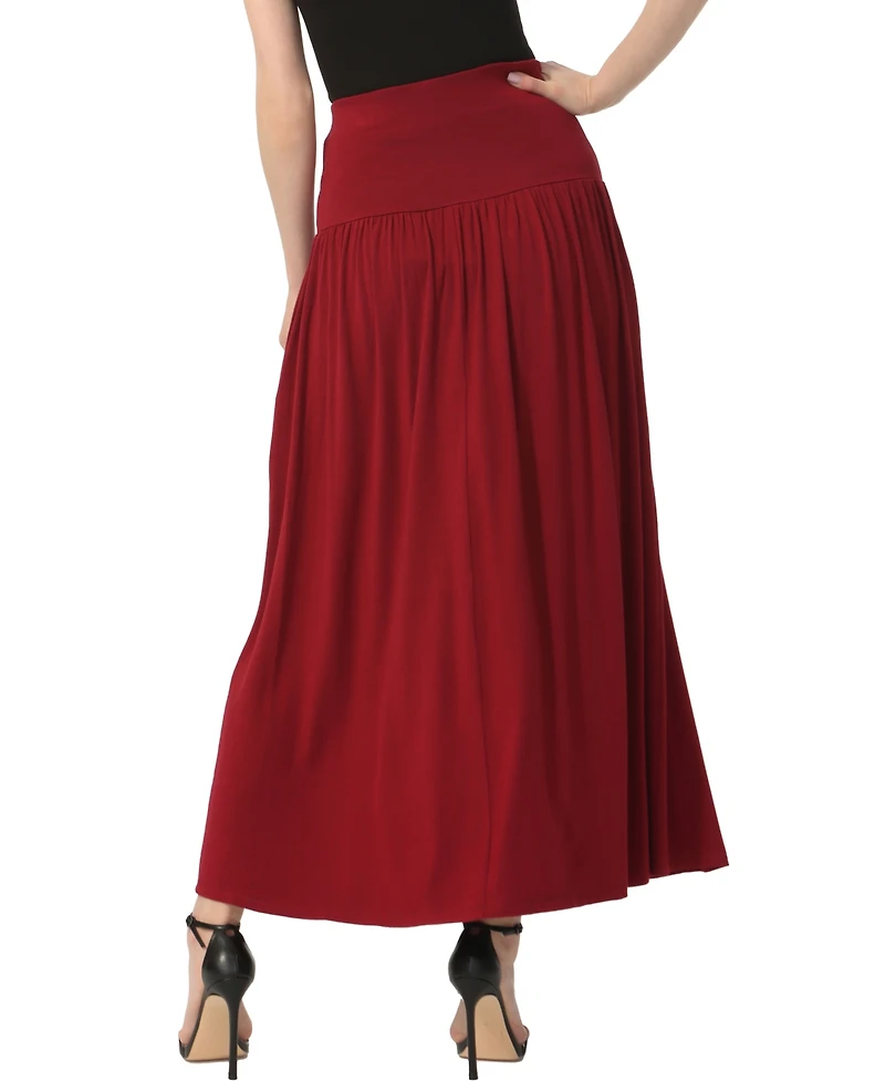 kimi + kai Women's Tiered Pull On Maxi Skirt