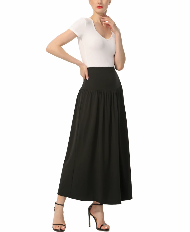 kimi + kai Women's Tiered Pull On Maxi Skirt