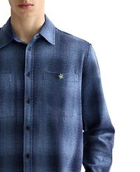 Scotch & Soda Men's Relaxed Fit Long Sleeve Button-Front Shadow Shirt