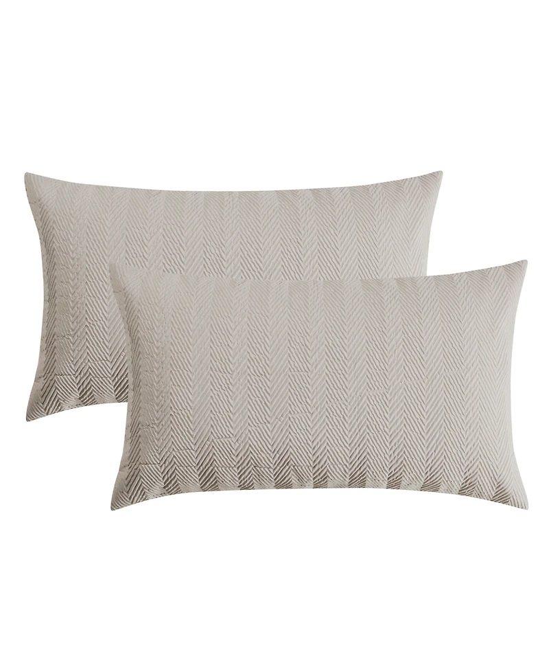 Vcny Home Herringbone Tonal 3-Pc. Comforter Set