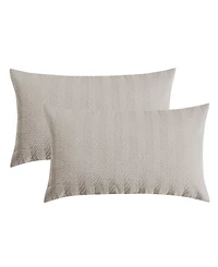 Vcny Home Herringbone Tonal 3-Pc. Comforter Set