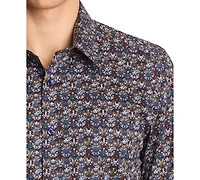 Paisley & Gray Men's Parker Slim Fit Long Sleeve Abstract Print Button-Front Shirt