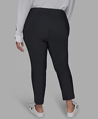 Karl Lagerfeld Paris Plus Zip-Pocket Slim Pants