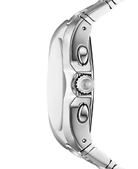 Diesel Men's D-Curve Quartz Chronograph Silver Stainless Steel Watch, 48mm