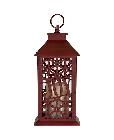 Northlight 11" Snowflakes Joy Christmas Candle Lantern