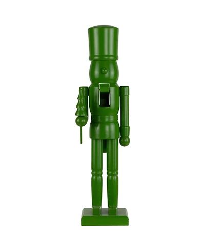 Northlight 15" Nutcracker Soldier with Tree Christmas Figure
