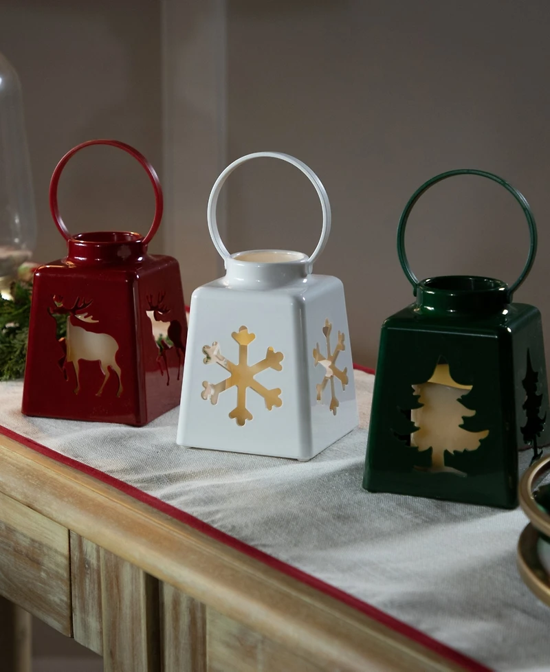 Northlight Led Lighted Christmas Candle Lanterns, Set of 3