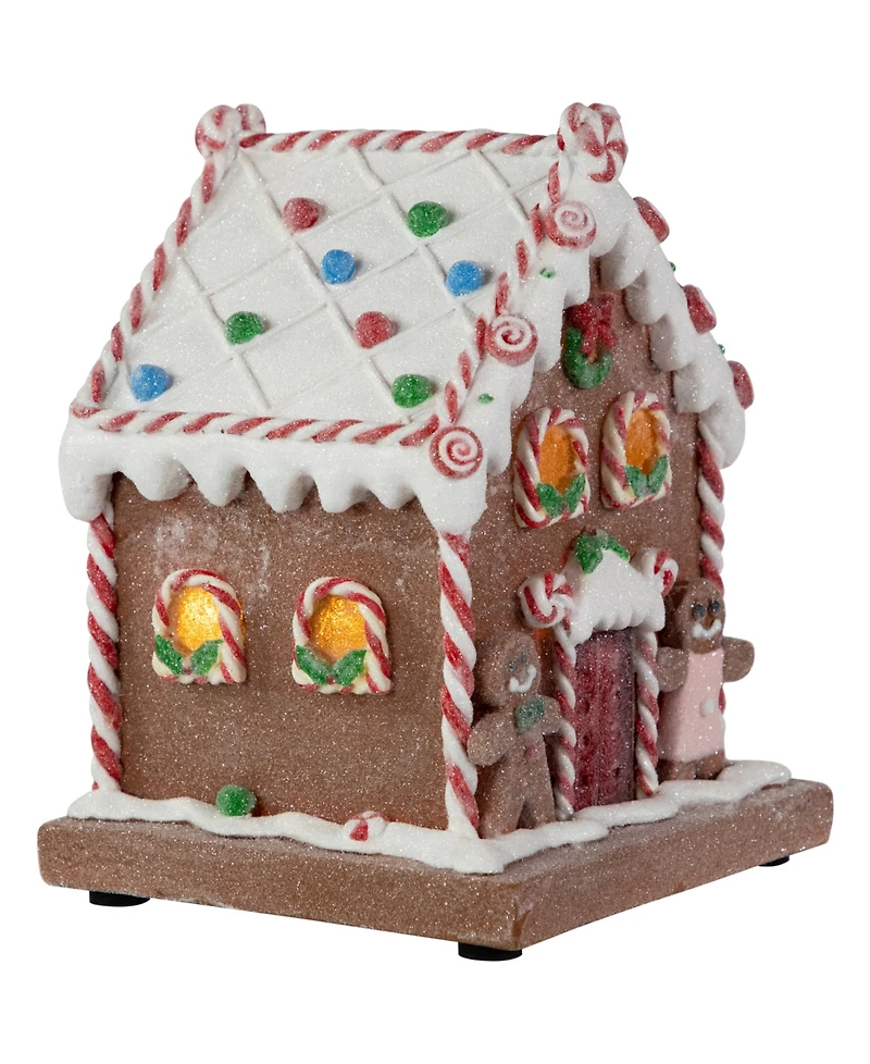 Northlight 7.5" Pre-Lit Led Gingerbread Candy House Christmas Decoration