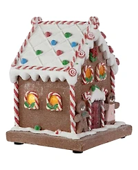 Northlight 7.5" Pre-Lit Led Gingerbread Candy House Christmas Decoration