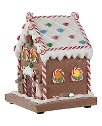 Northlight 7.5" Pre-Lit Led Gingerbread Candy House Christmas Decoration