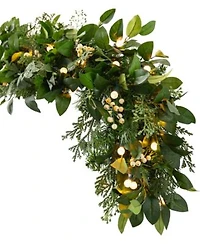 Balsam Hill Outdoor Berry Cypress Pre Lit Garland