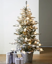 Balsam Hill 4.5 ft Snow Flurry Pre-Lit Potted Tree